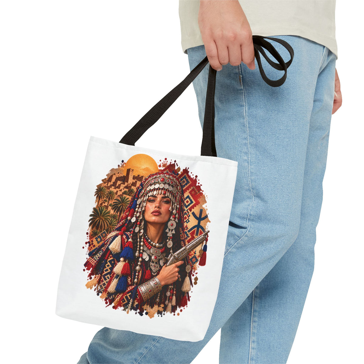 Berber Warrior Tote Bag (AOP)