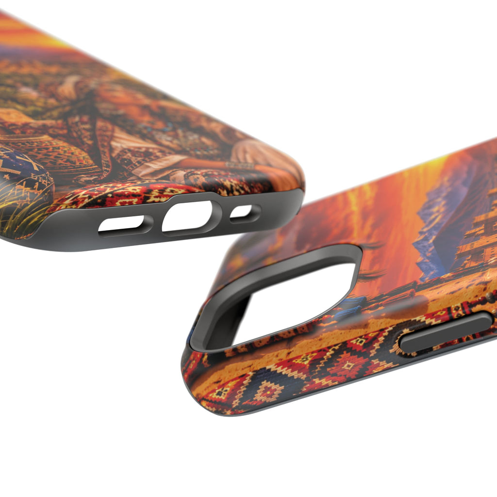 Amazigh Warrior Woman Heritage — Magnetic Impact-Resistant iPhone Cover