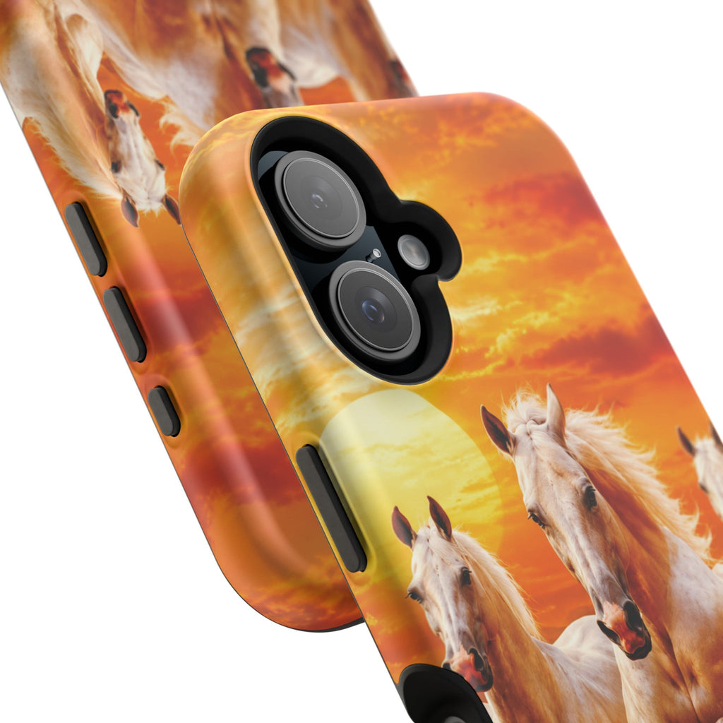 Atlas Horses - Moroccan Sunset — Magnetic Impact-Resistant iPhone Cover