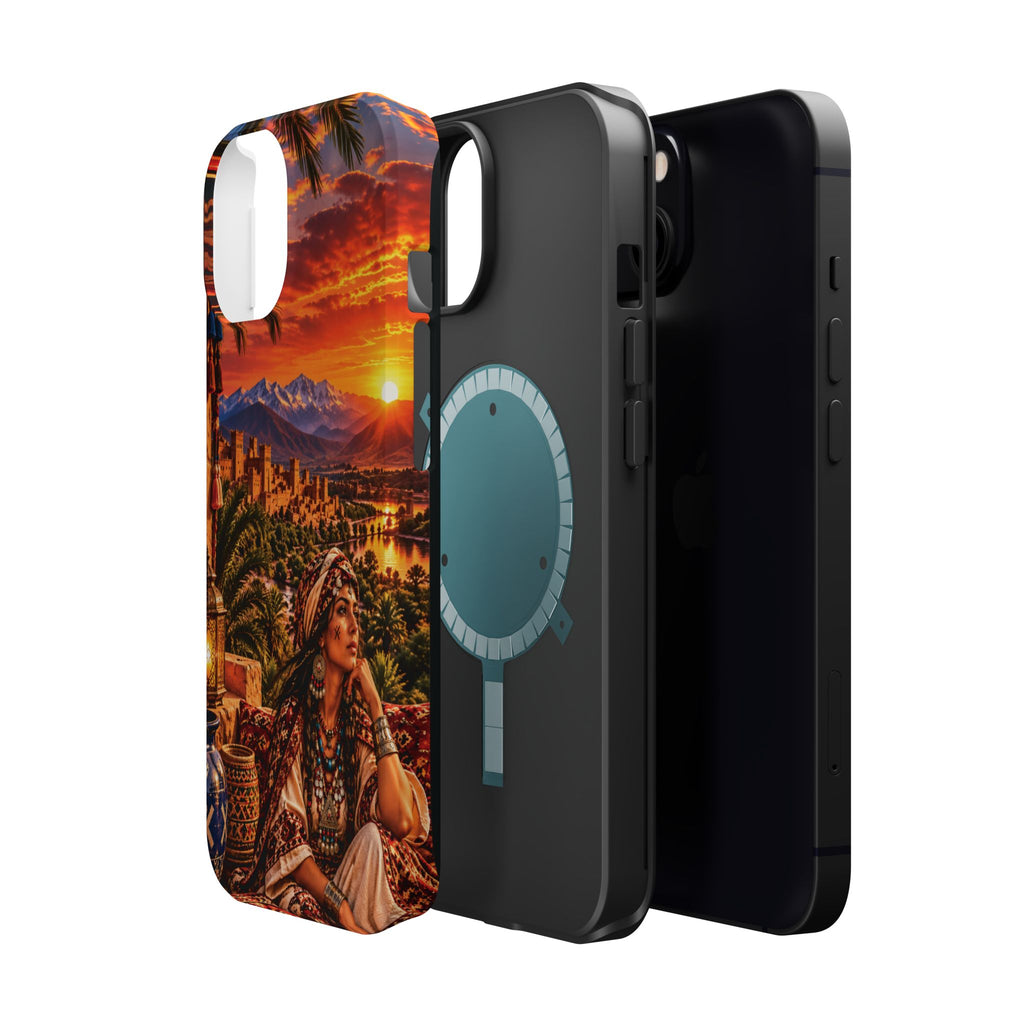 Amazigh Warrior Woman Heritage — Magnetic Impact-Resistant iPhone Cover