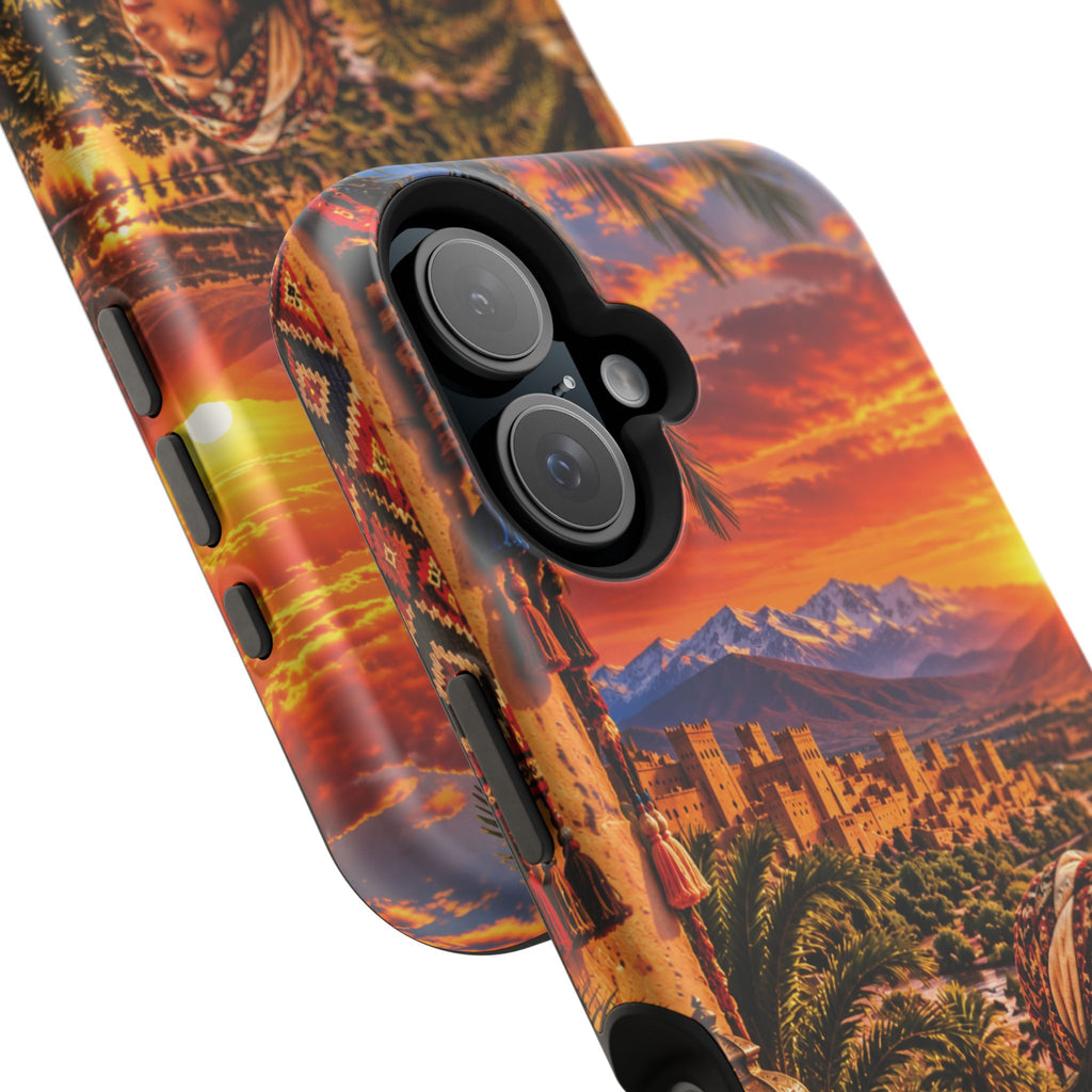 Amazigh Warrior Woman Heritage — Magnetic Impact-Resistant iPhone Cover