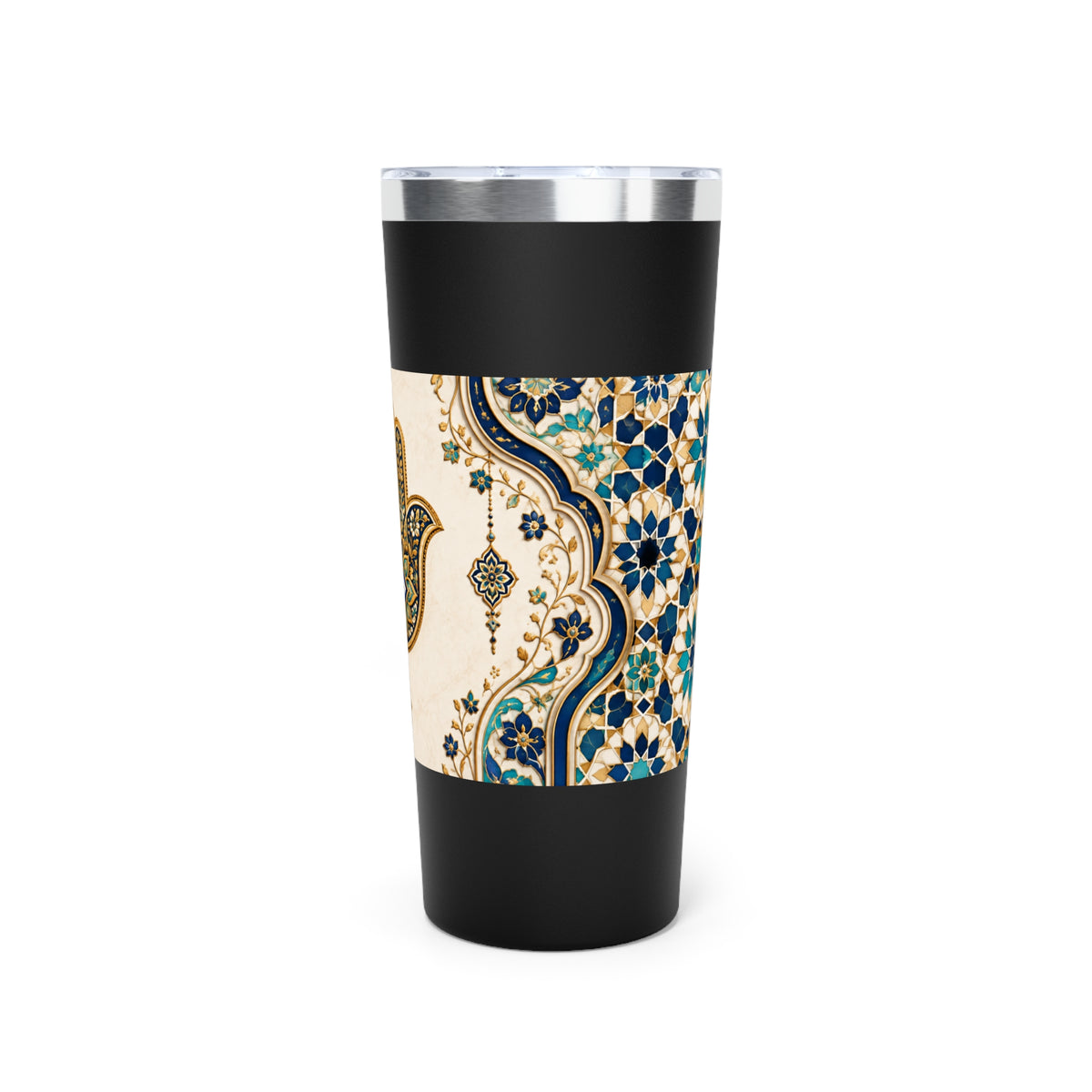 Moroccan Khmisa Heritage Tumbler – 22oz Insulated Stainless Steel Travel Cup | NOOR SULTAN