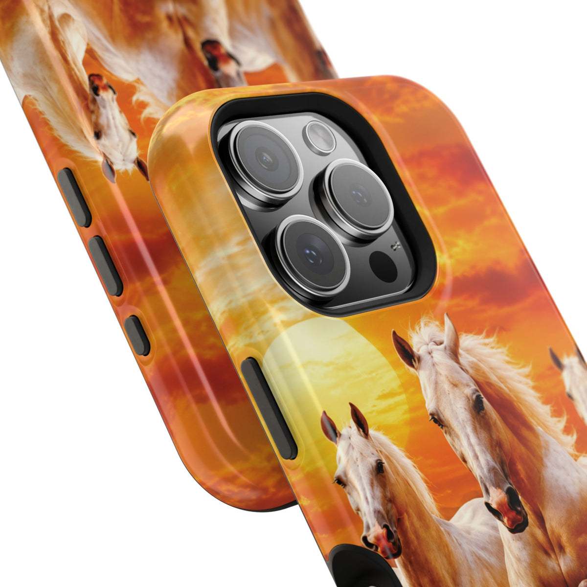 Atlas Horses - Moroccan Sunset — Magnetic Impact-Resistant iPhone Cover
