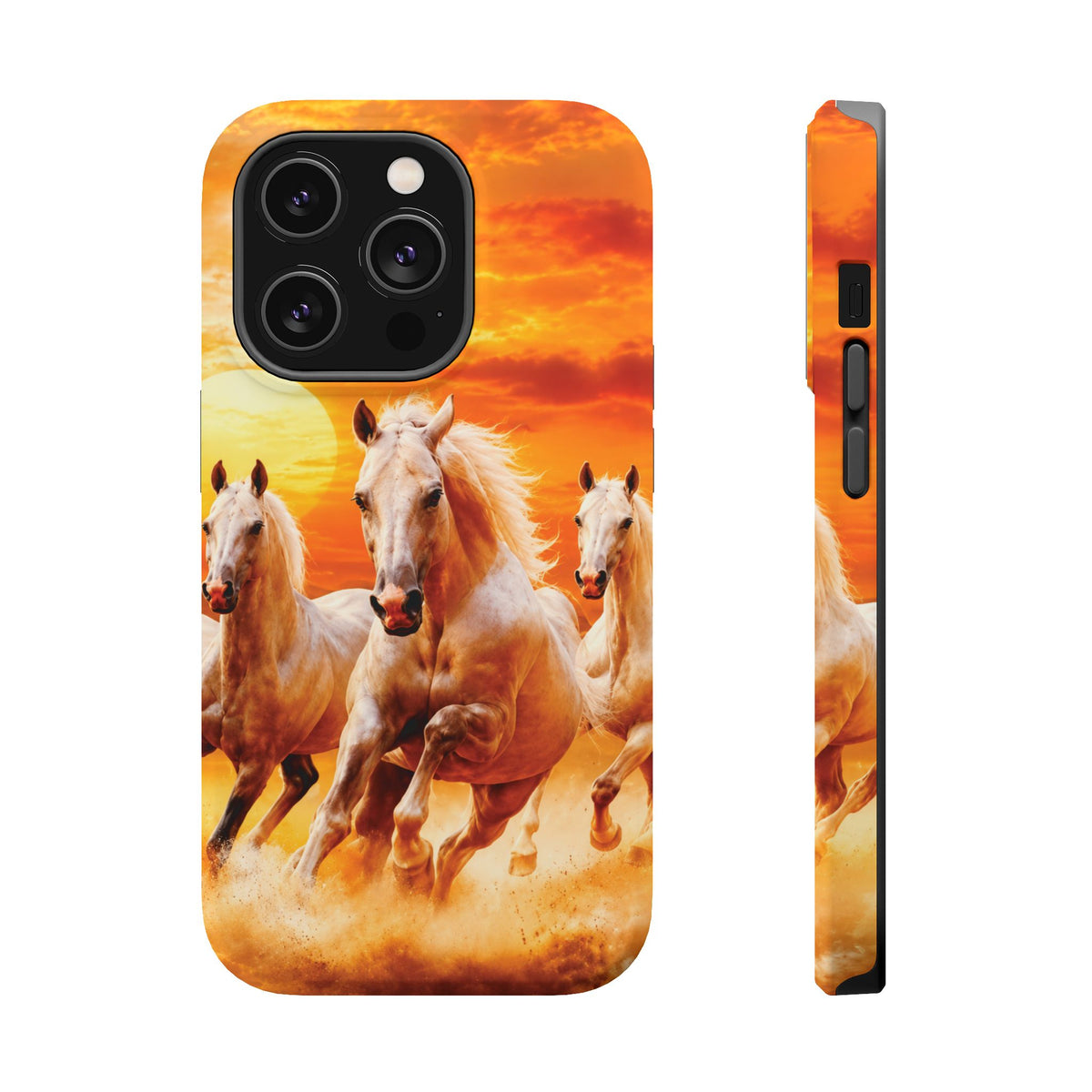 Atlas Horses - Moroccan Sunset — Magnetic Impact-Resistant iPhone Cover