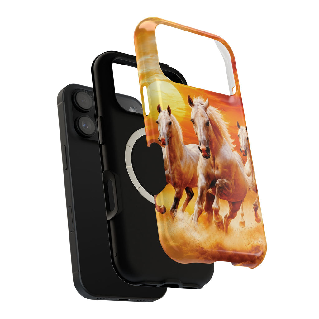 Atlas Horses - Moroccan Sunset — Magnetic Impact-Resistant iPhone Cover