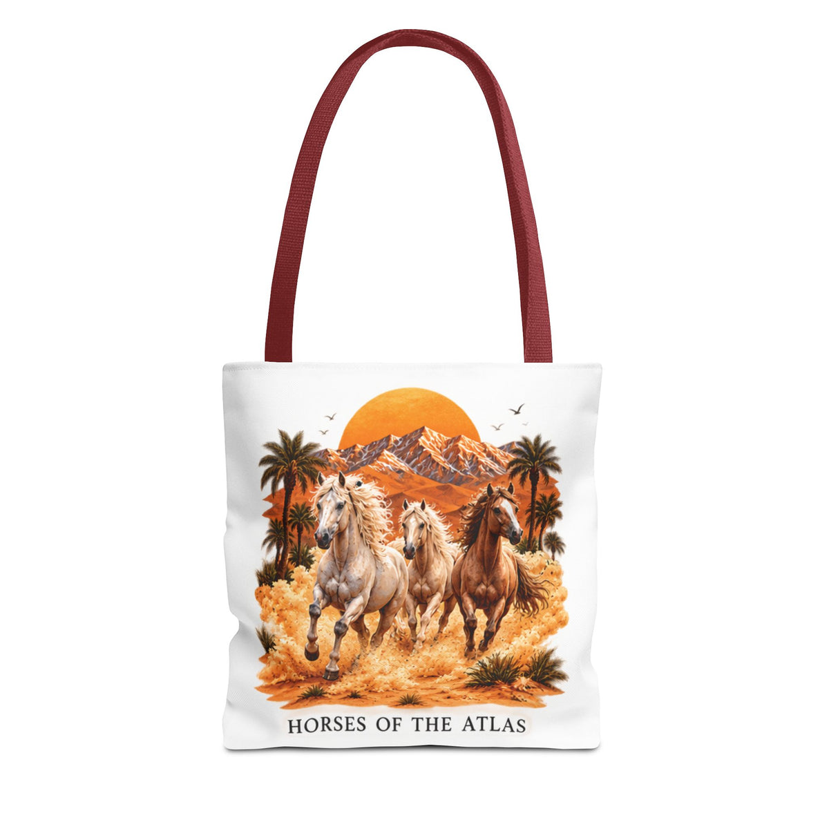 Horses of Atlas Tote Bag (AOP)