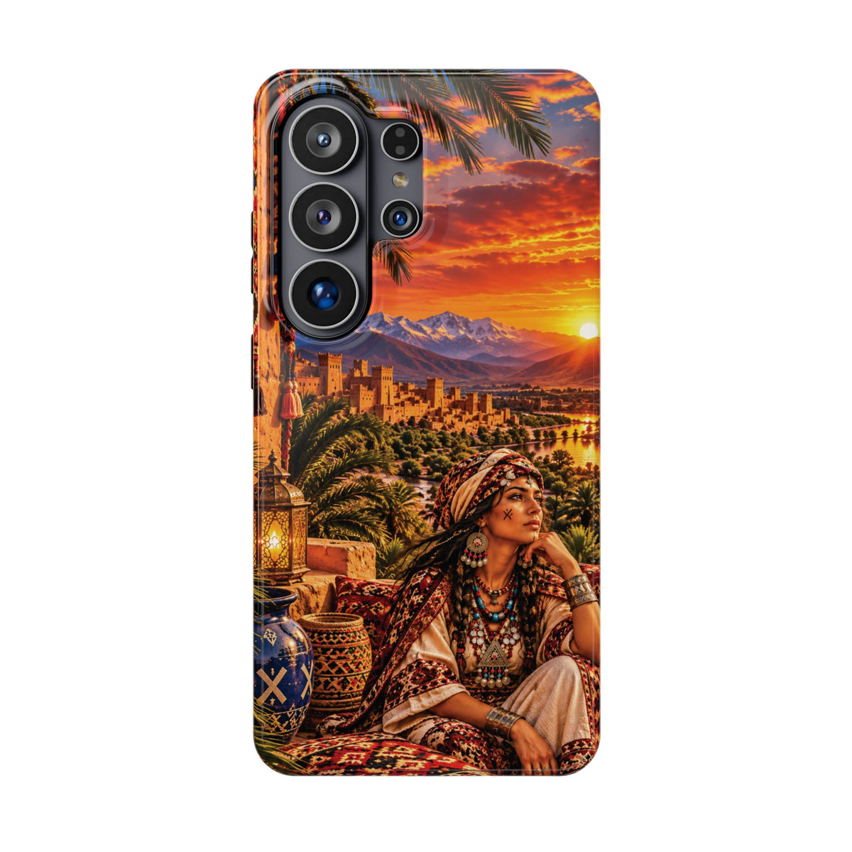 Amazigh Warrior Woman Heritage — Magnetic Impact-Resistant iPhone Cover