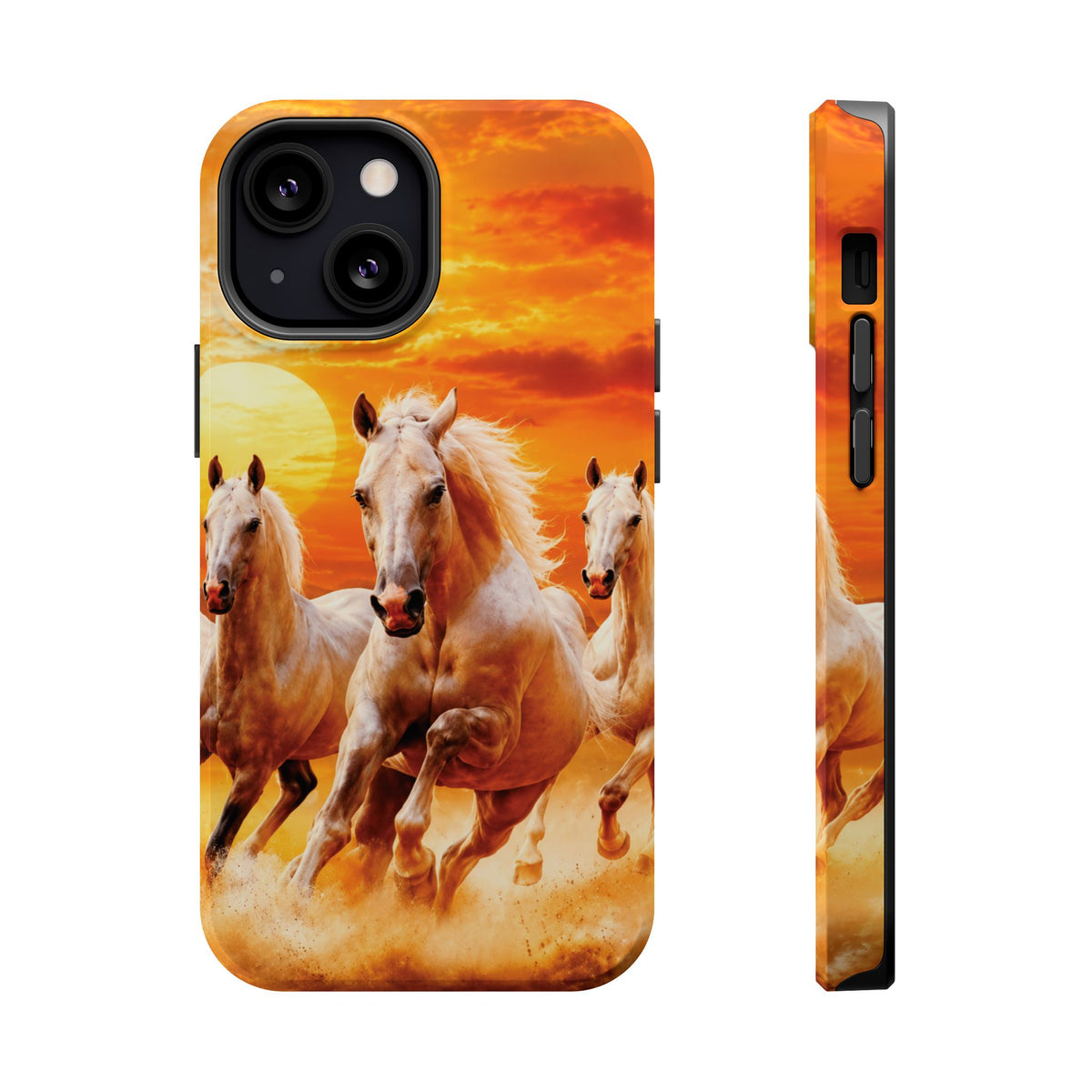 Atlas Horses - Moroccan Sunset — Magnetic Impact-Resistant iPhone Cover