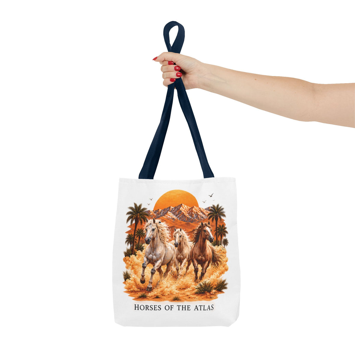 Horses of Atlas Tote Bag (AOP)