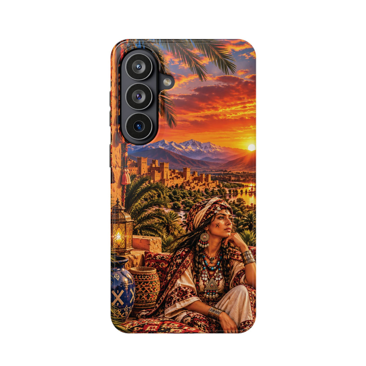 Amazigh Warrior Woman Heritage — Magnetic Impact-Resistant iPhone Cover