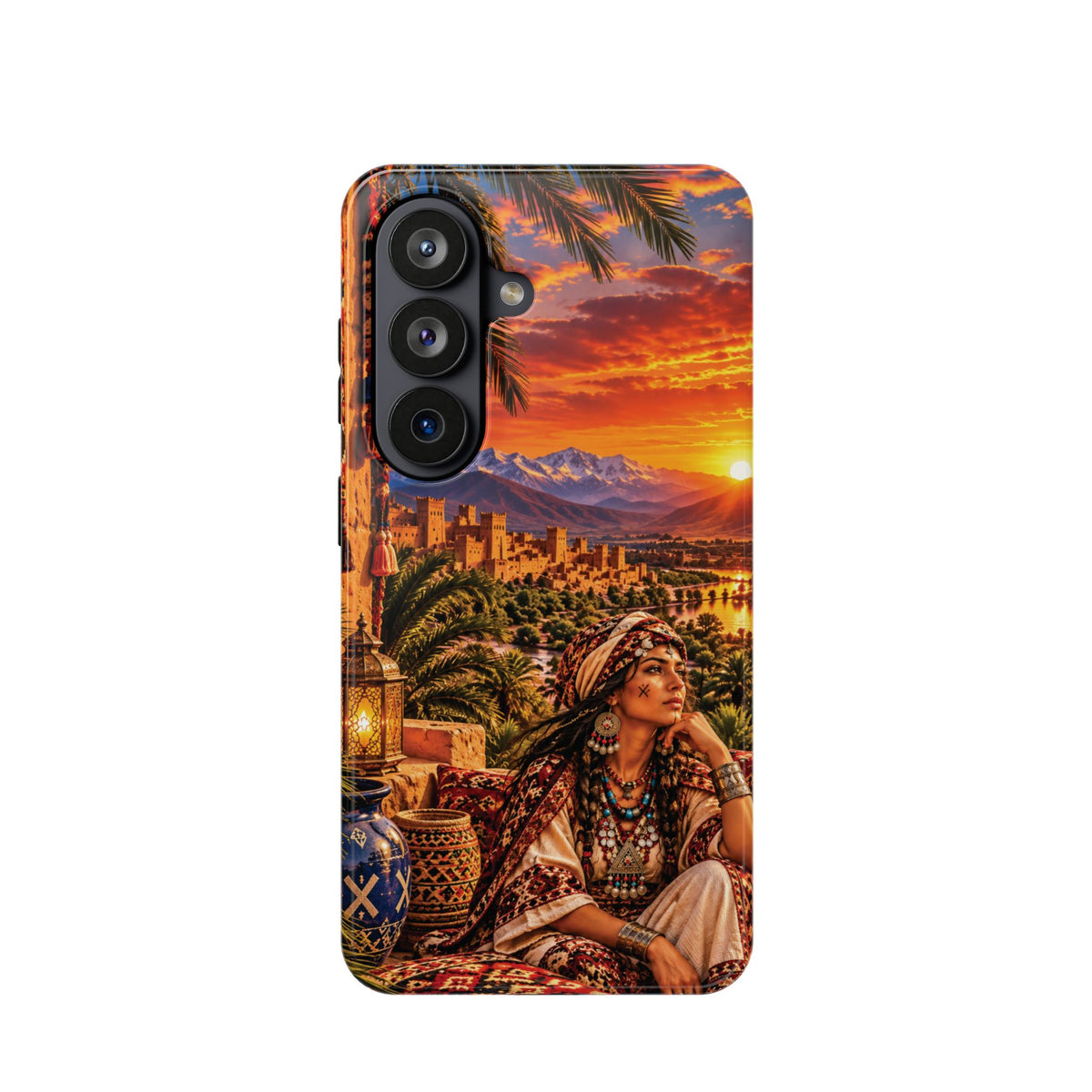 Amazigh Warrior Woman Heritage — Magnetic Impact-Resistant iPhone Cover