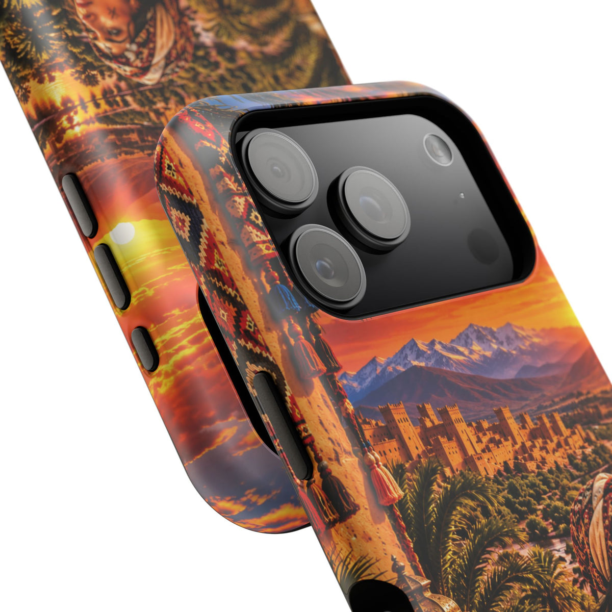 Amazigh Warrior Woman Heritage — Magnetic Impact-Resistant iPhone Cover