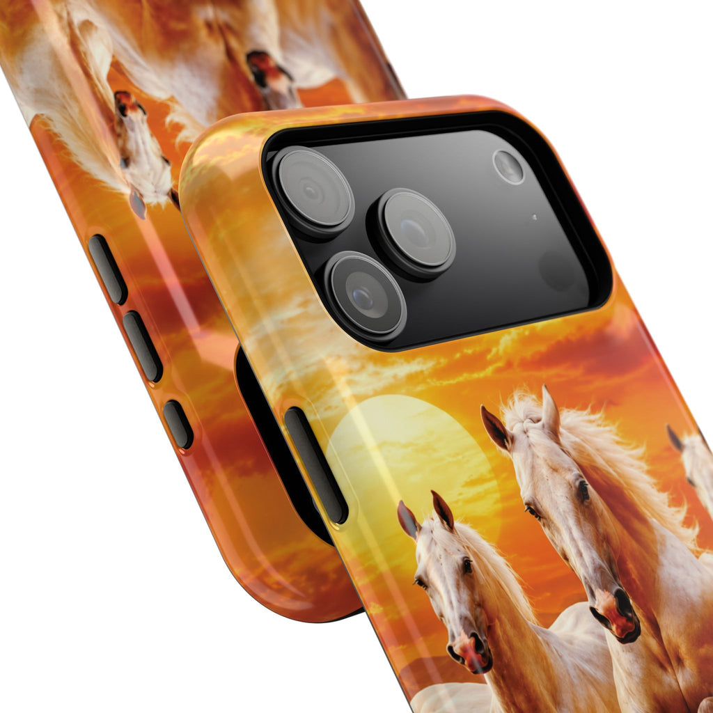 Atlas Horses - Moroccan Sunset — Magnetic Impact-Resistant iPhone Cover