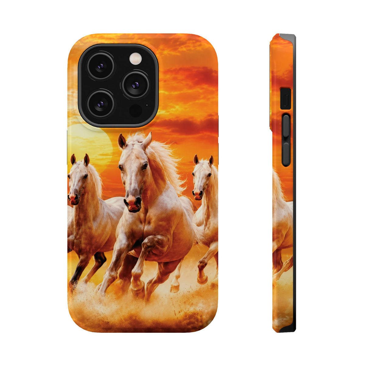 Atlas Horses - Moroccan Sunset — Magnetic Impact-Resistant iPhone Cover