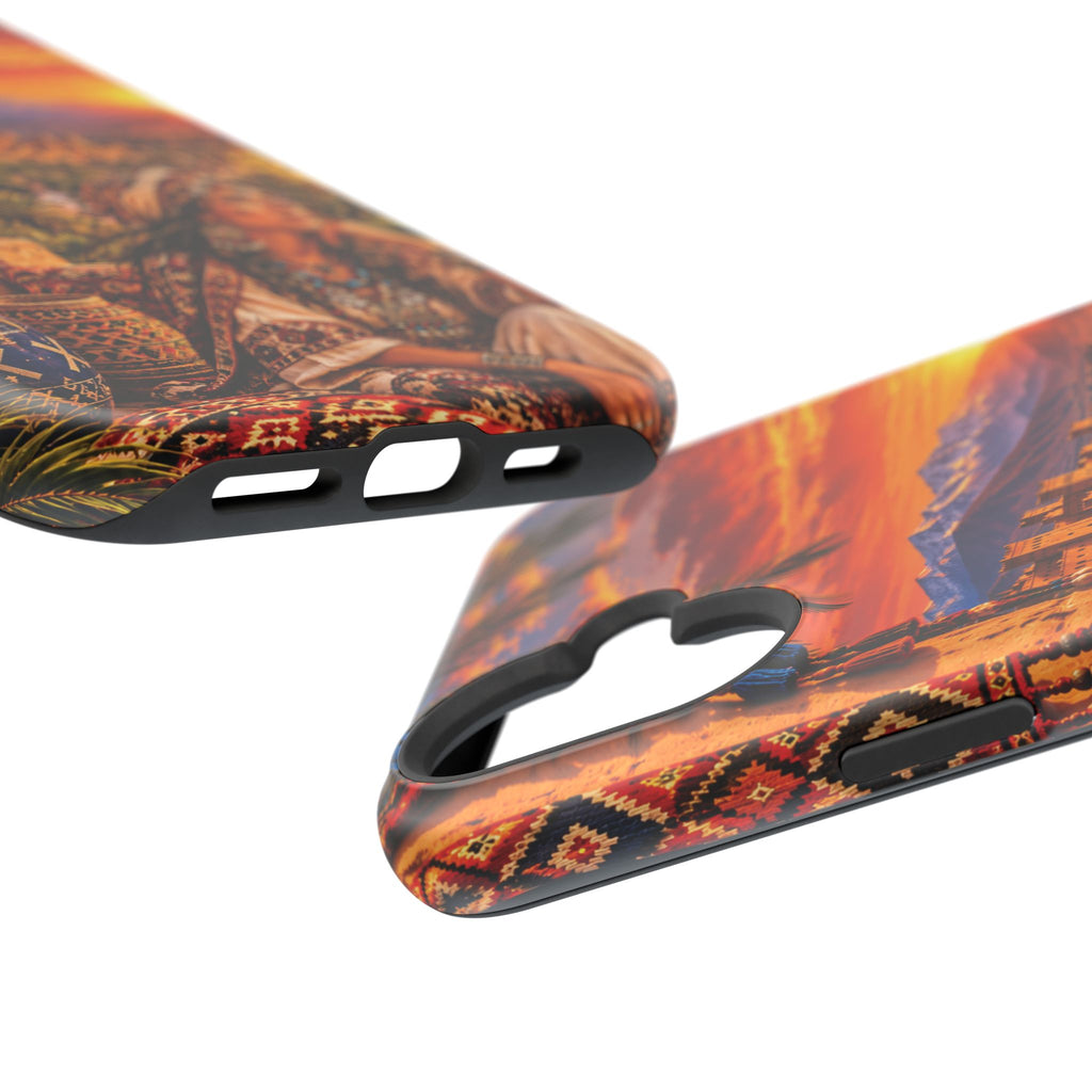 Amazigh Warrior Woman Heritage — Magnetic Impact-Resistant iPhone Cover