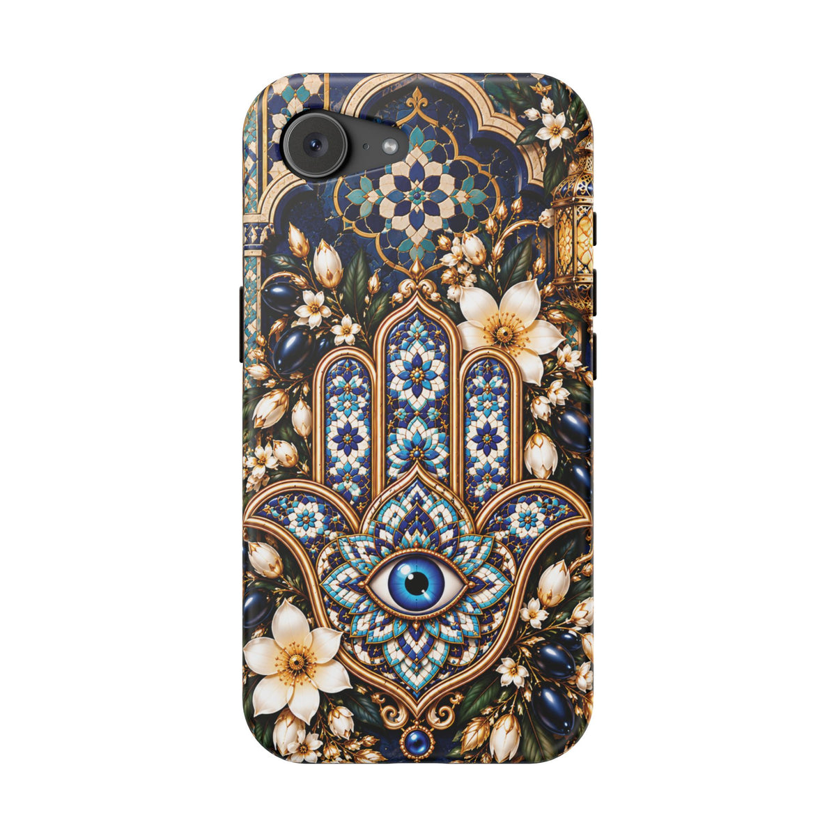 Moroccan Khmisa Zellige Heritage — Magnetic Impact-Resistant iPhone Cover
