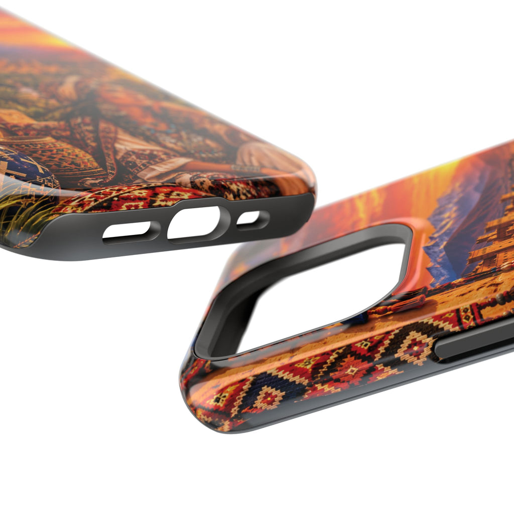 Amazigh Warrior Woman Heritage — Magnetic Impact-Resistant iPhone Cover